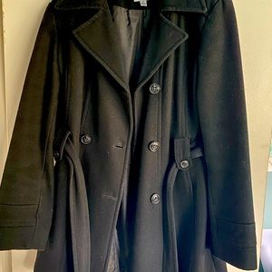 Women’s Black Pea Coat XL